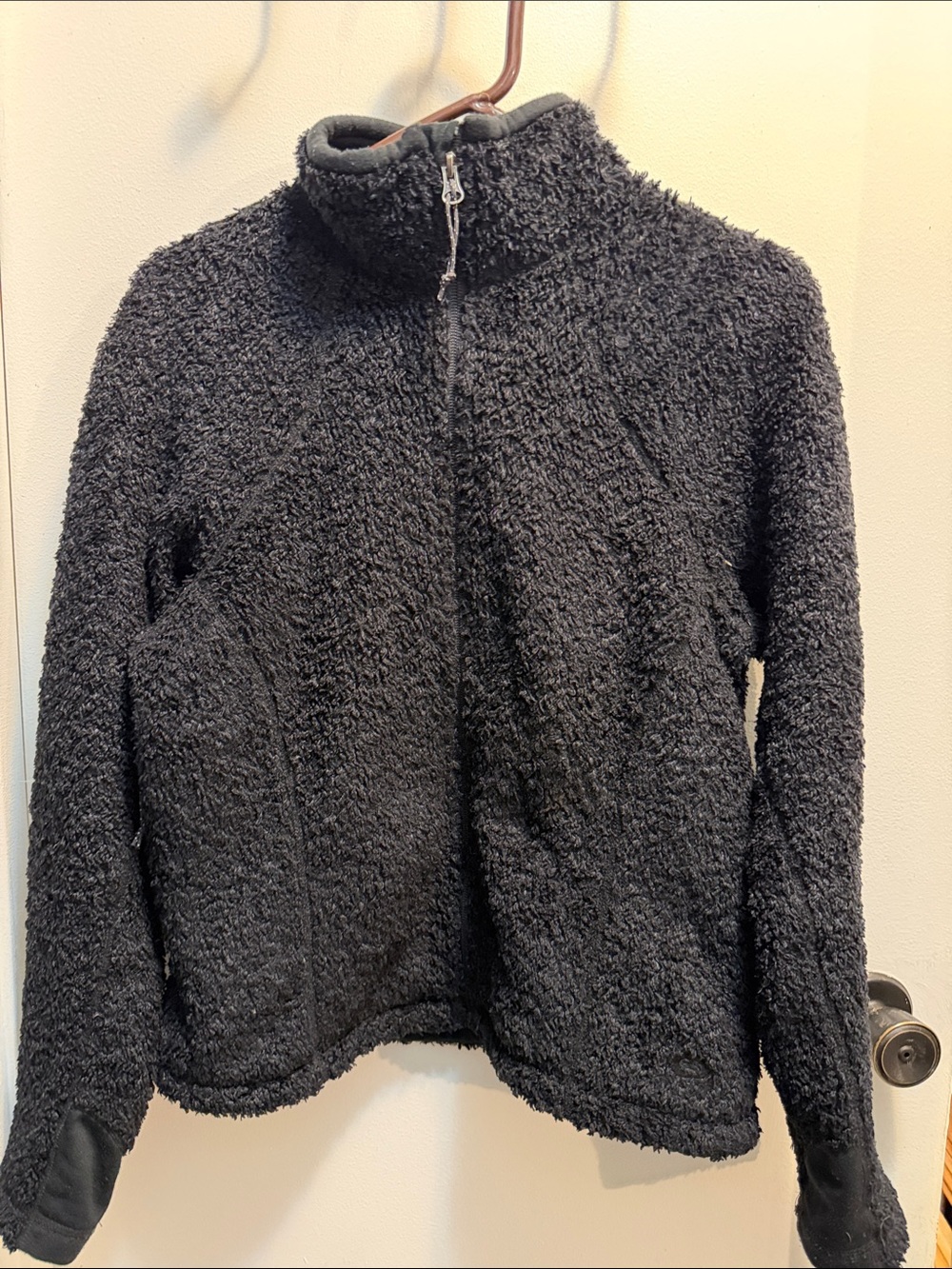 Mountain Hardwear Poodle Monkey Full Zip Fuzzy Fleece Jacket Gray Womens M